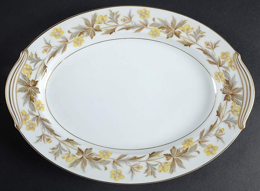 Lorraine 11" Oval Serving Platter by Noritake-1