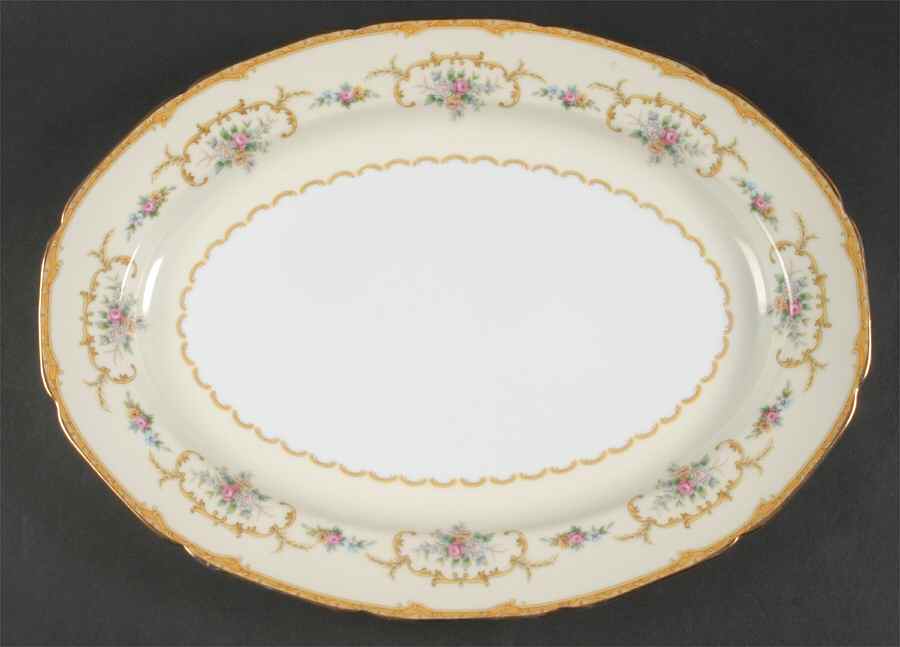 Lotus 16" Oval Serving Platter by Noritake-1