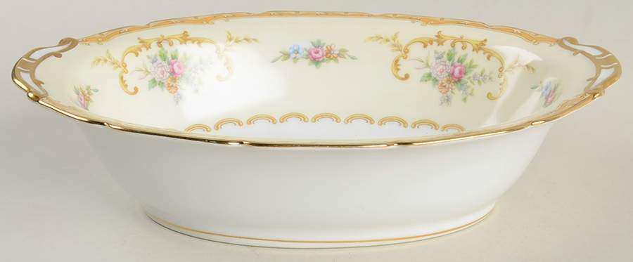 Lotus 9" Oval Vegetable Bowl by Noritake-1