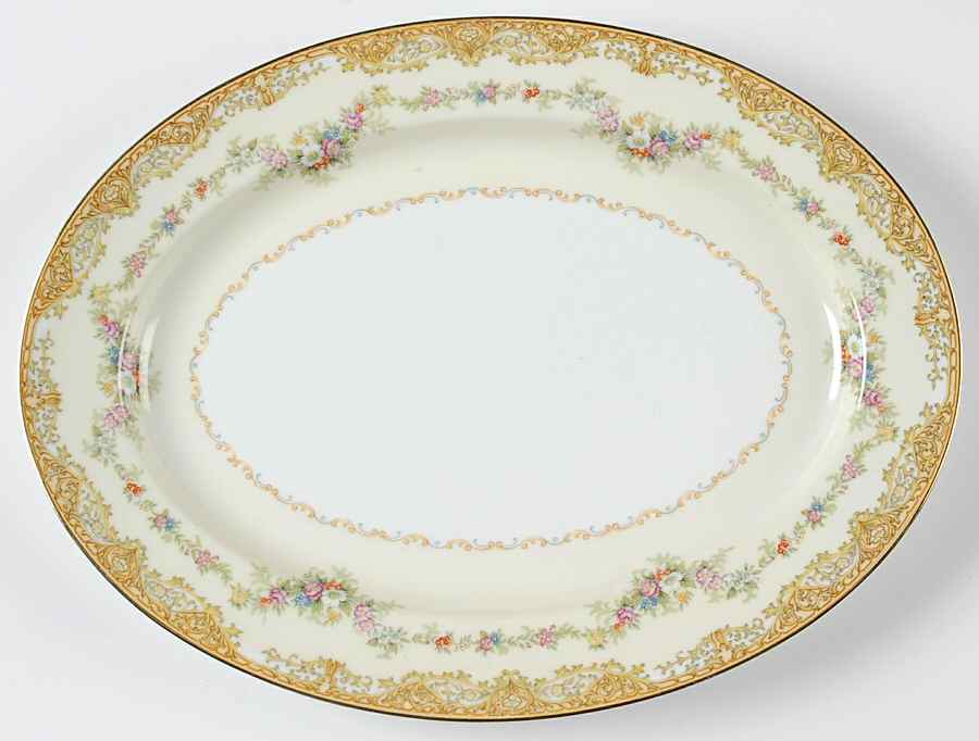 Loyalo 13" Oval Serving Platter by Noritake-1