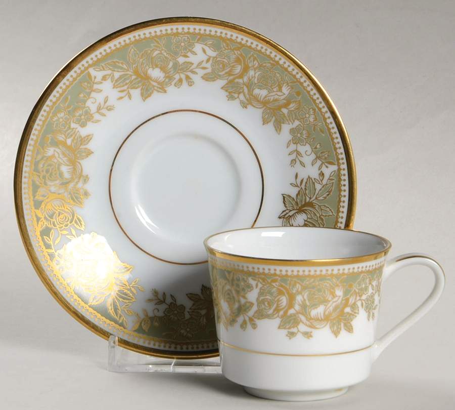 Lucerne Flat Demitasse Cup & Saucer Set by Noritake-1