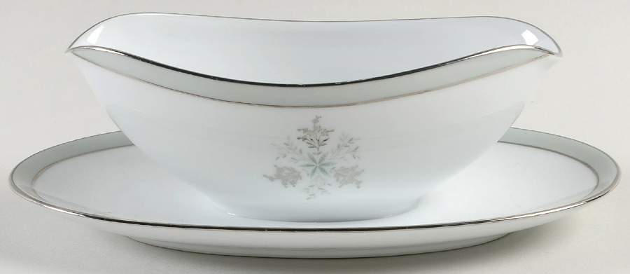 Lucille Gravy Boat with Attached Underplate by Noritake-1