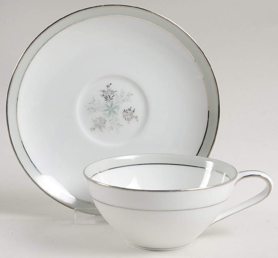 Lucille Flat Cup & Saucer Set by Noritake-1