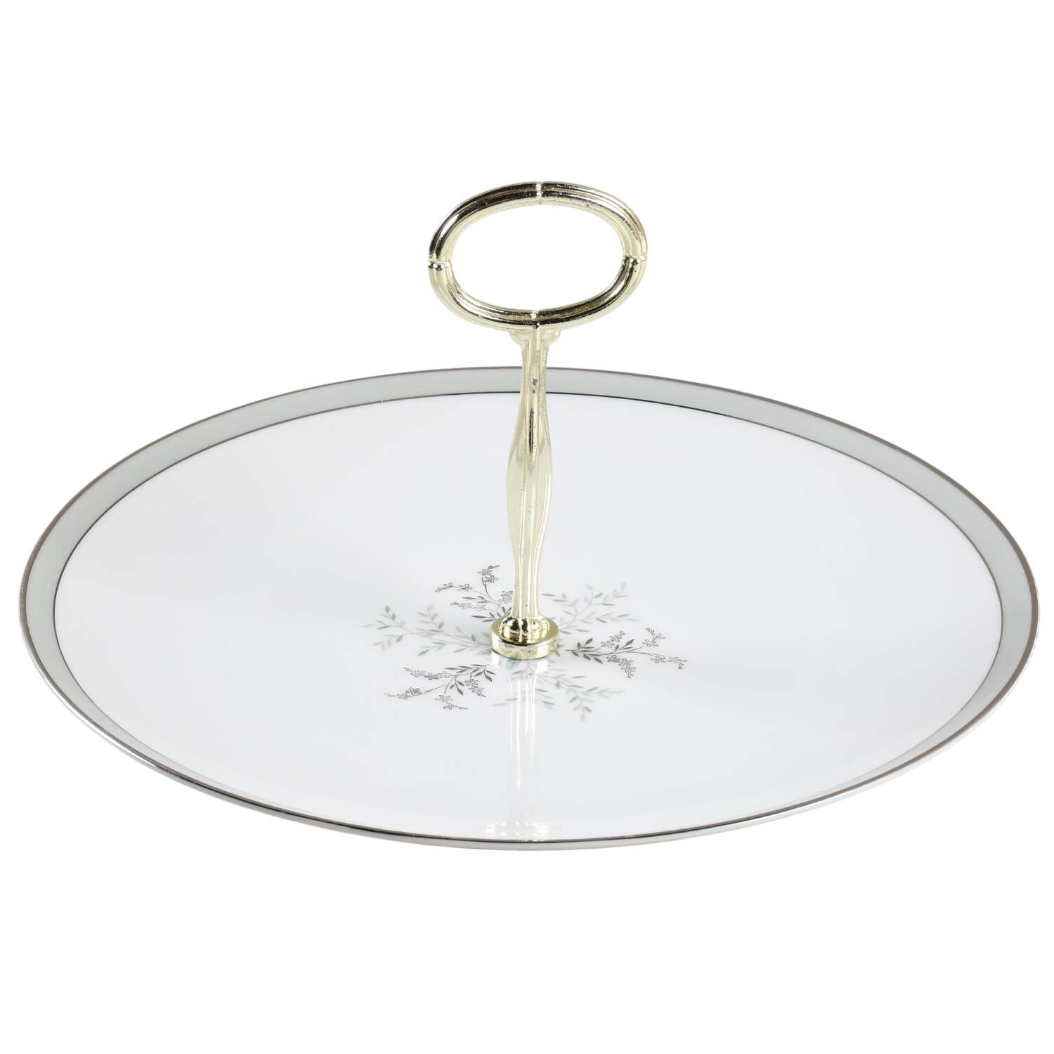 Lucille Round Serving Plate with Handle (CH) HC by Noritake-1