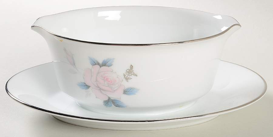Lucia Gravy Boat with Attached Underplate by Noritake-1