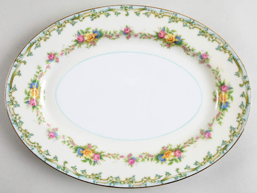 Lucia 11" Oval Serving Platter by Noritake-1