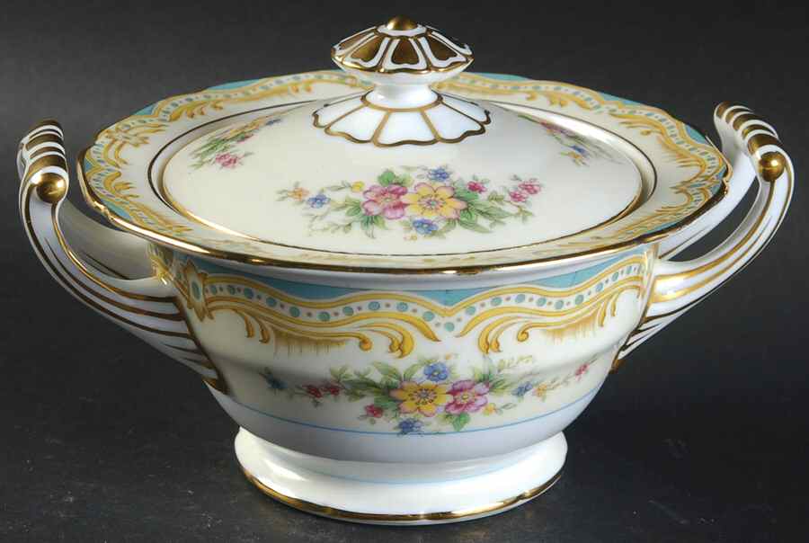 Lucine Sugar Bowl & Lid by Noritake-1