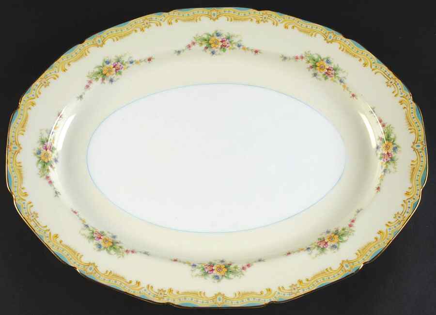 Lucine 15" Oval Serving Platter by Noritake-1