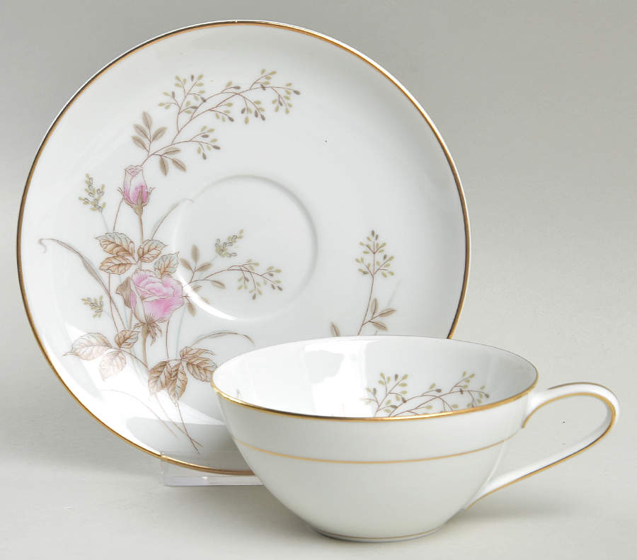 Luise Flat Cup & Saucer Set by Noritake-1