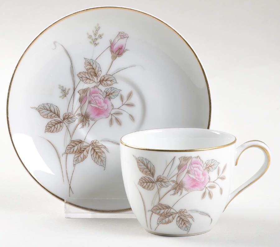 Luise Flat Demitasse Cup & Saucer Set by Noritake-1