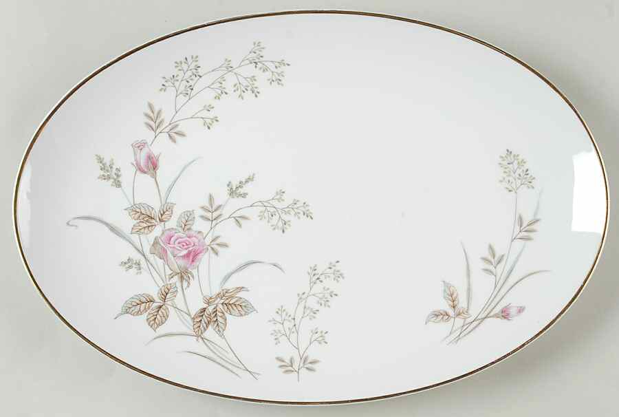 Luise 14" Oval Serving Platter by Noritake-1