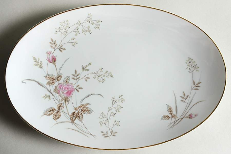 Luise 12" Oval Serving Platter by Noritake-1