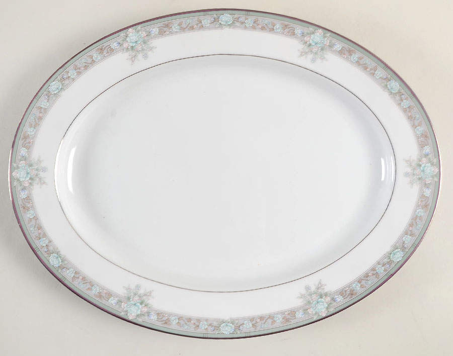 Lunceford 13" Oval Serving Platter by Noritake-1