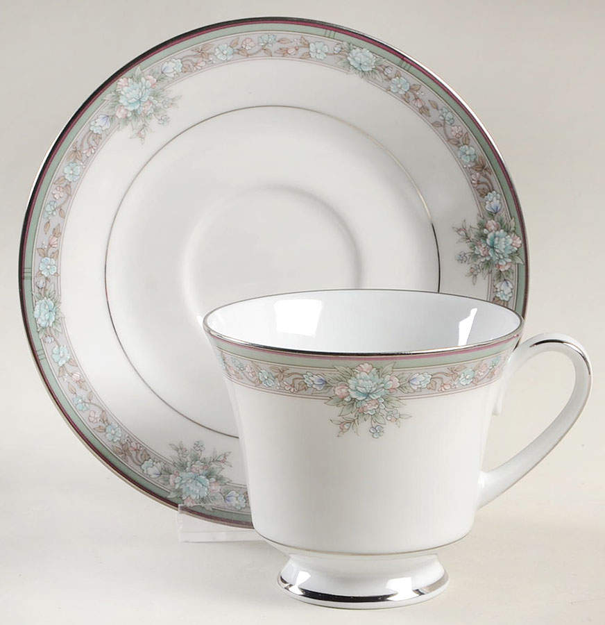Lunceford Footed Cup & Saucer Set by Noritake-1