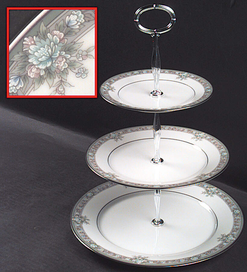 Lunceford 13 7/8"-14 1/4" 3-Tiered Serving Tray(DP,SP,BB) HC by Noritake-1