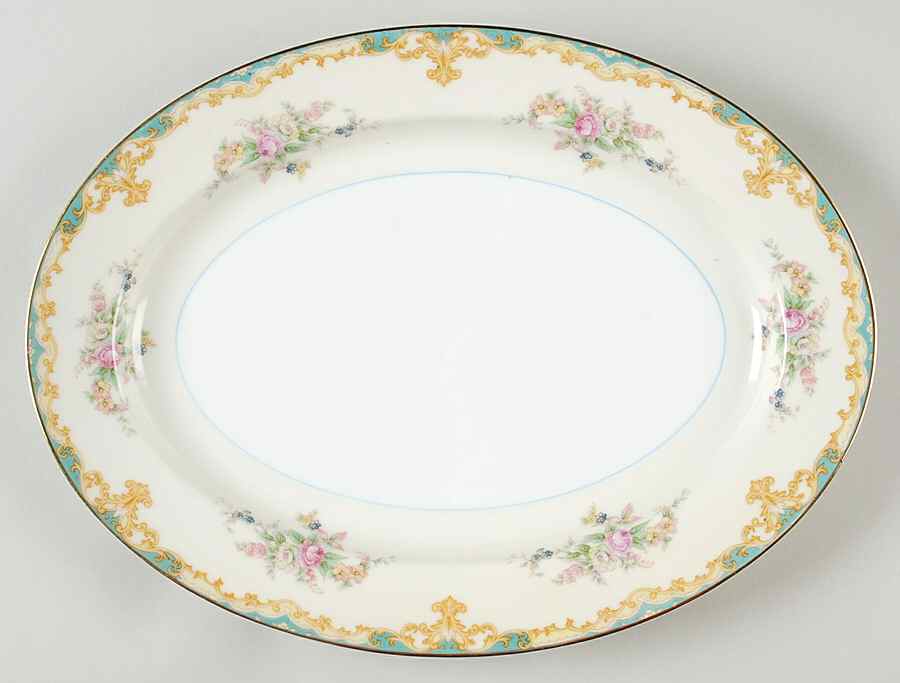 Luray 13" Oval Serving Platter by Noritake-1