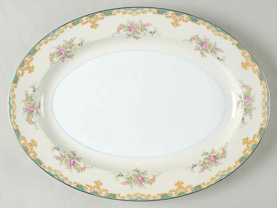 Luray 16" Oval Serving Platter by Noritake-1
