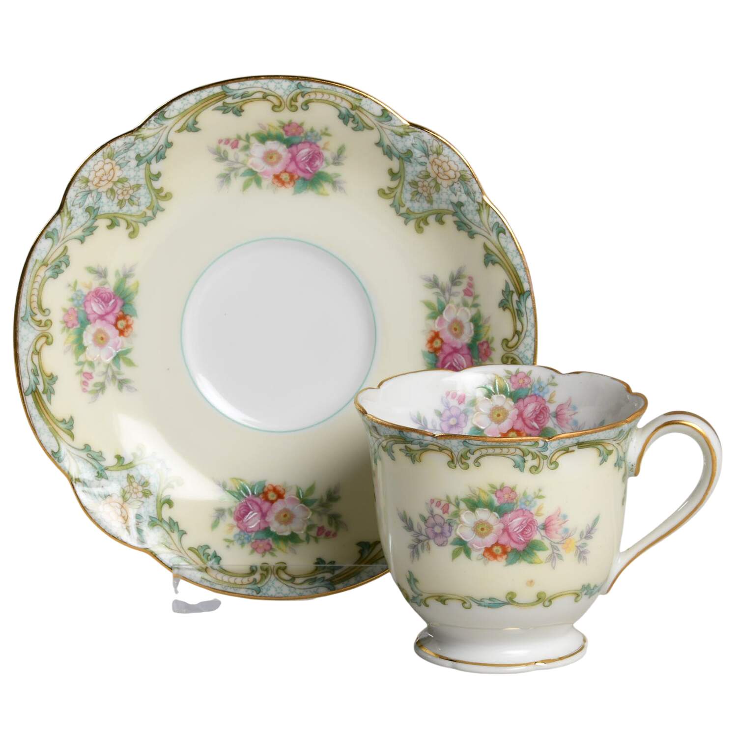 Luxoria Footed Demitasse Cup & Saucer Set by Noritake-1