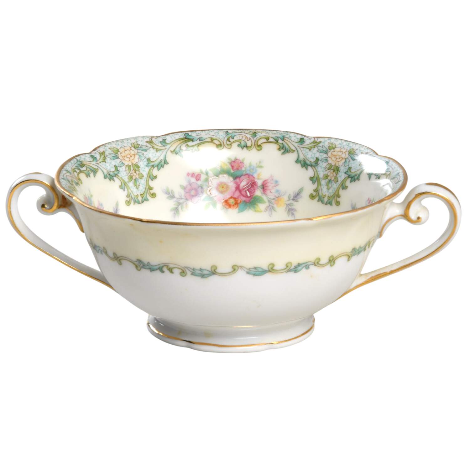 Luxoria Footed Cream Soup Bowl by Noritake-1