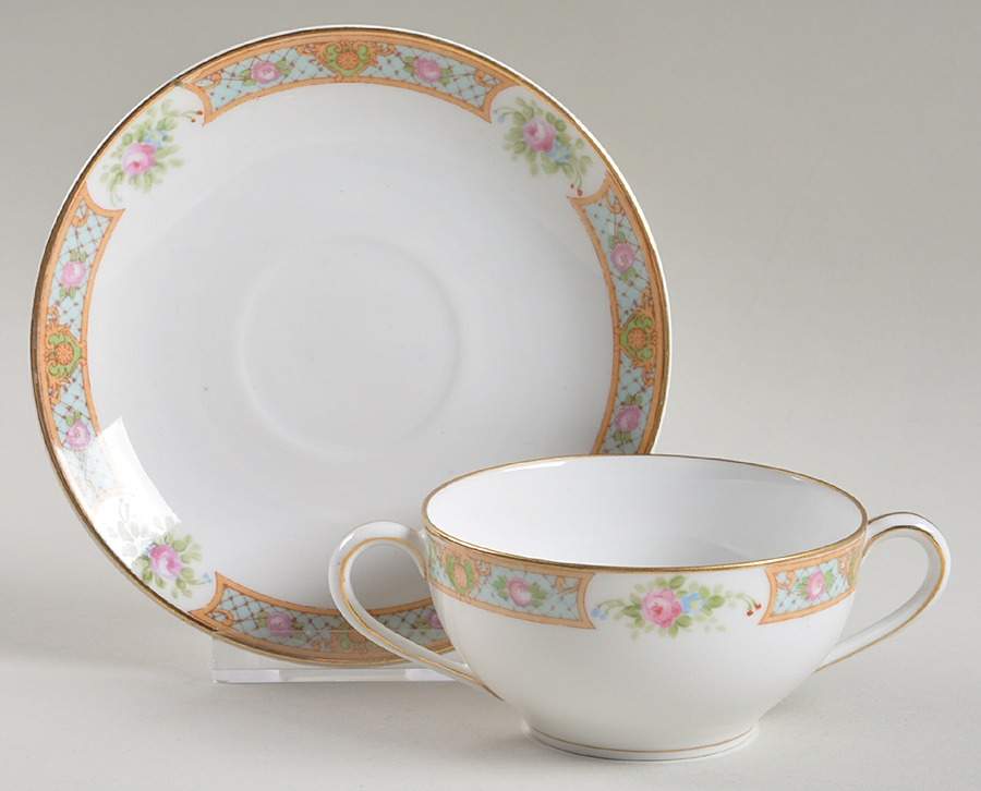 The Luzon Flat Bouillon Cup & Saucer by Noritake-1
