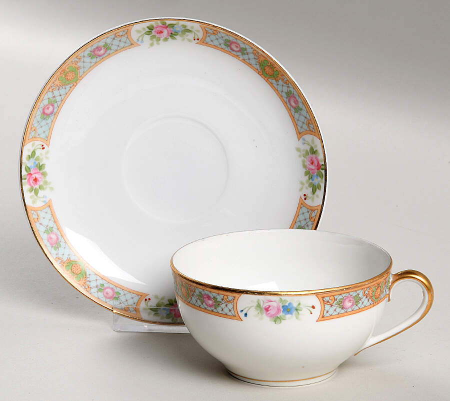 The Luzon Flat Cup & Saucer Set by Noritake-1