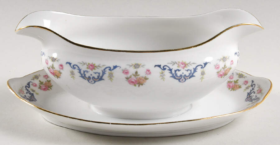 Luzano, The Gravy Boat with Attached Underplate by Noritake-1