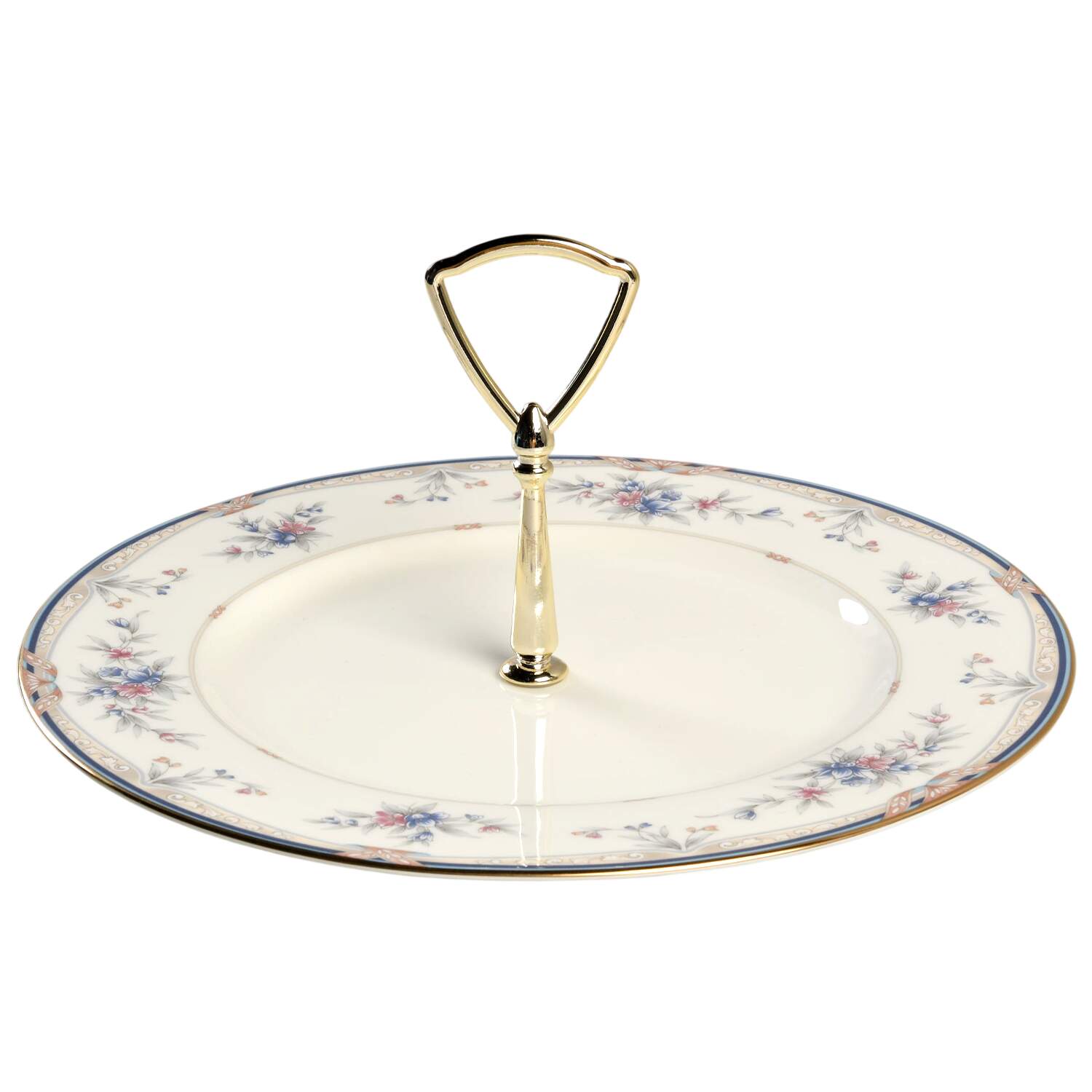 Lylewood Round Serving Plate with Handle (DP) by Noritake-1
