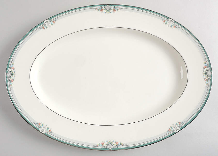 Lyndenwood 16" Oval Serving Platter by Noritake-1
