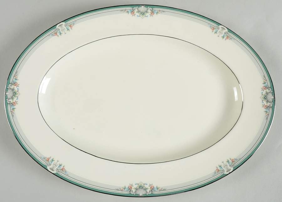 Lyndenwood 14" Oval Serving Platter by Noritake-1