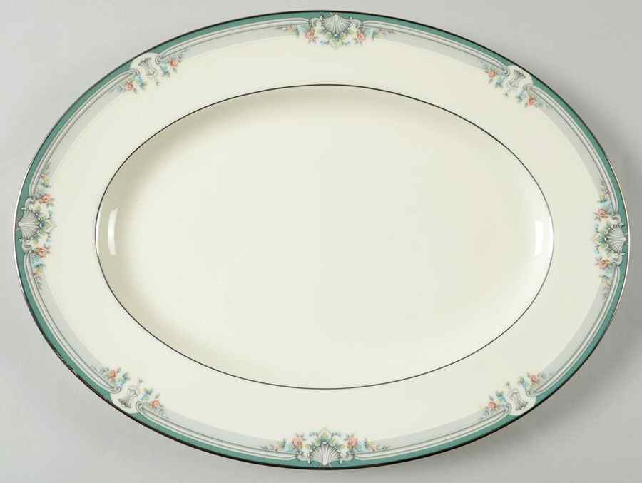 Lyndenwood 12" Oval Serving Platter by Noritake-1