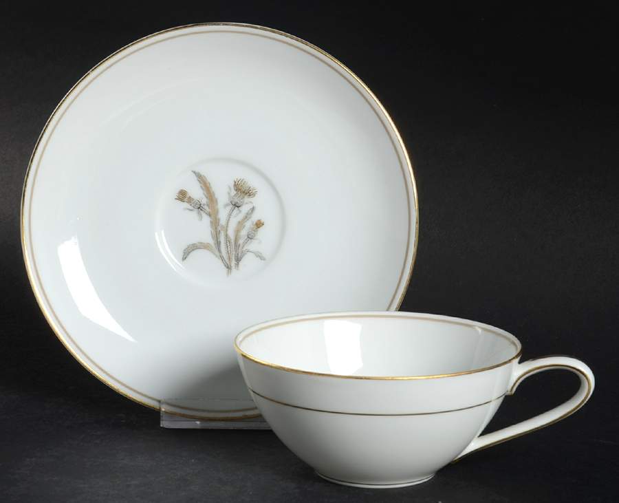 Lynne Flat Cup & Saucer Set by Noritake-1