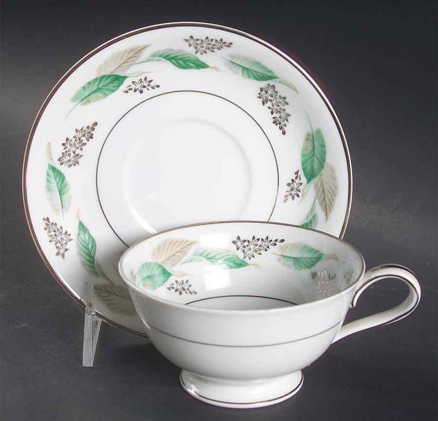 Lynwood Footed Cup & Saucer Set by Noritake-1