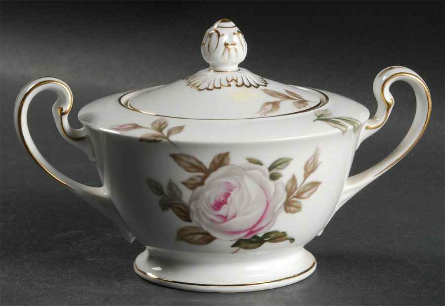 Lyric (519) Sugar Bowl & Lid by Noritake-1