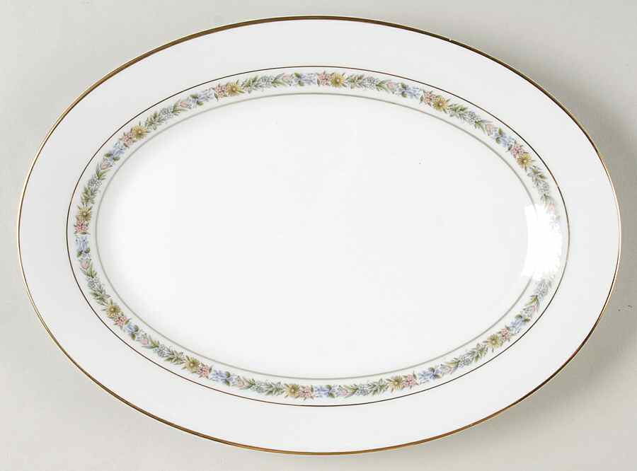 Macon 12" Oval Serving Platter by Noritake-1