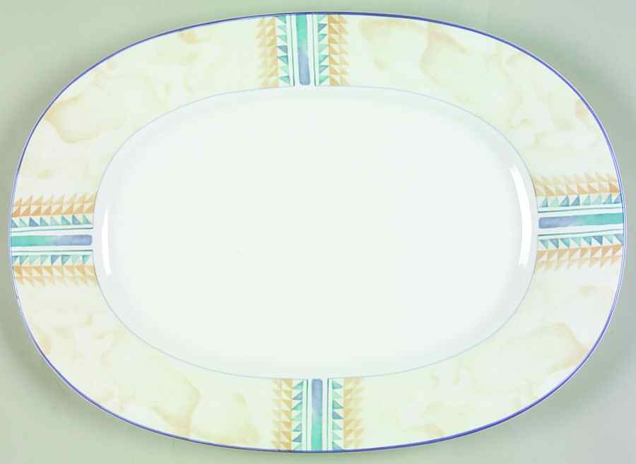 Marble Canyon 14" Oval Serving Platter by Noritake-1