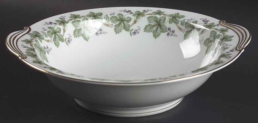Madera (Gold Trim) 10" Round Vegetable Bowl by Noritake-1