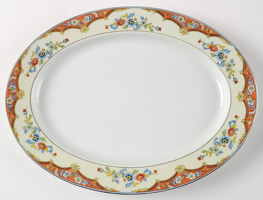 Madeira 13" Oval Serving Platter by Noritake-1
