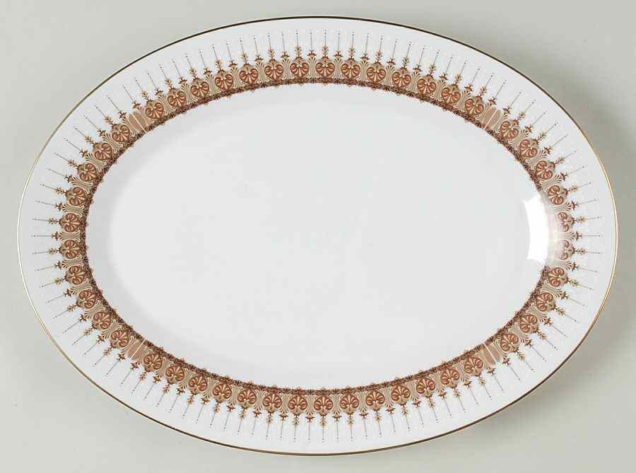 Madeleine 14" Oval Serving Platter by Noritake-1