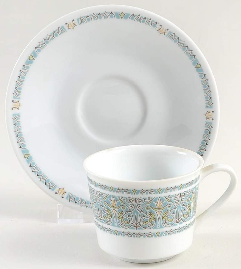 Madiera Flat Demitasse Cup & Saucer Set by Noritake-1