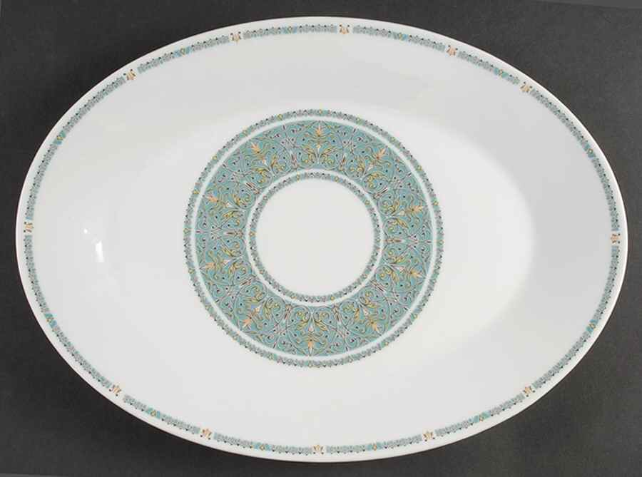 Madiera 14" Oval Serving Platter by Noritake-1