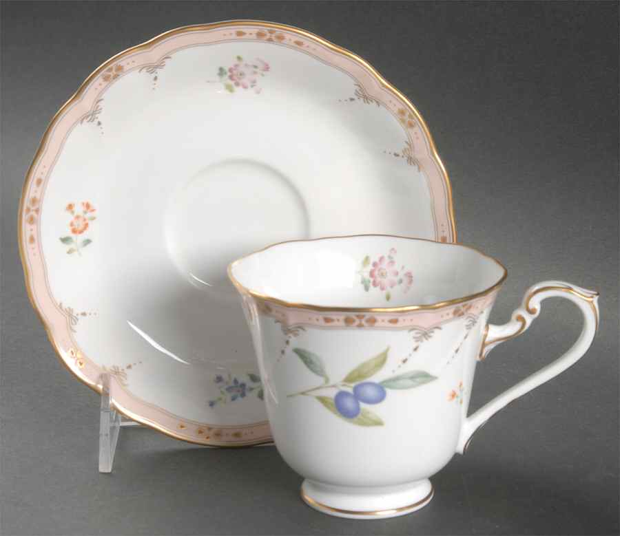 Maison Fleur Footed Cup & Saucer Set by Noritake-1