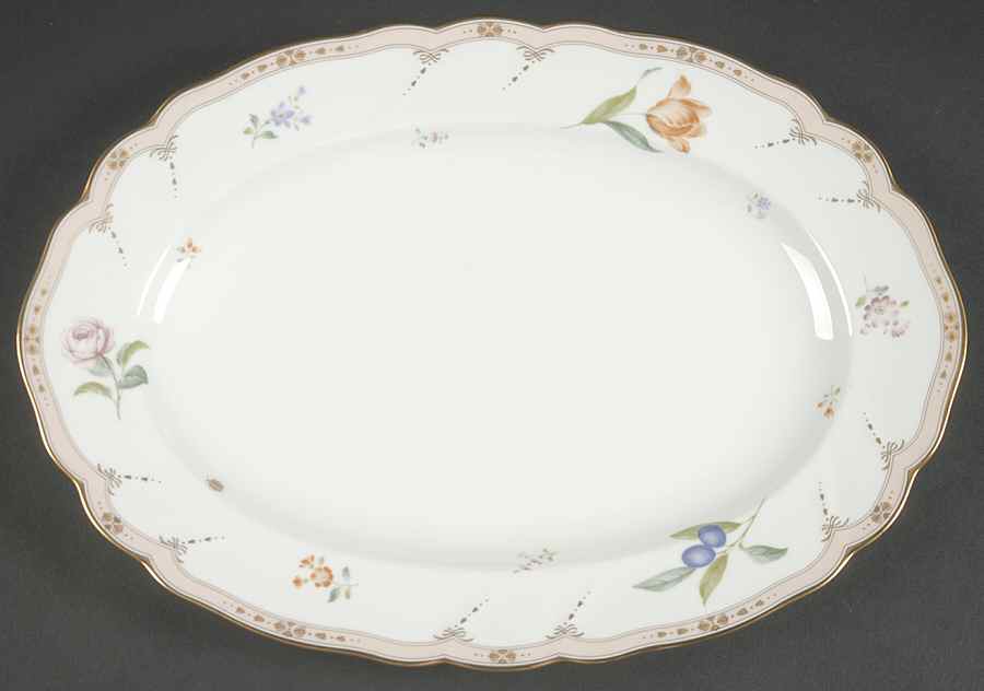 Maison Fleur 12" Oval Serving Platter by Noritake-1