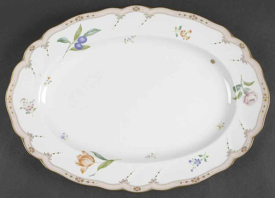 Maison Fleur 14" Oval Serving Platter by Noritake-1