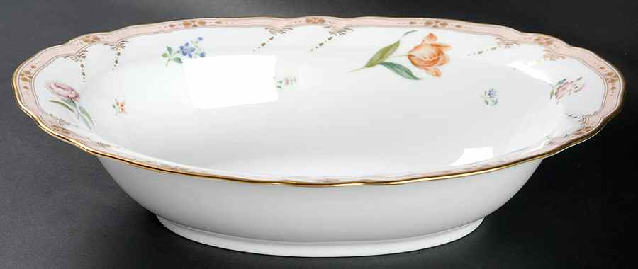 Maison Fleur 10" Oval Vegetable Bowl by Noritake-1