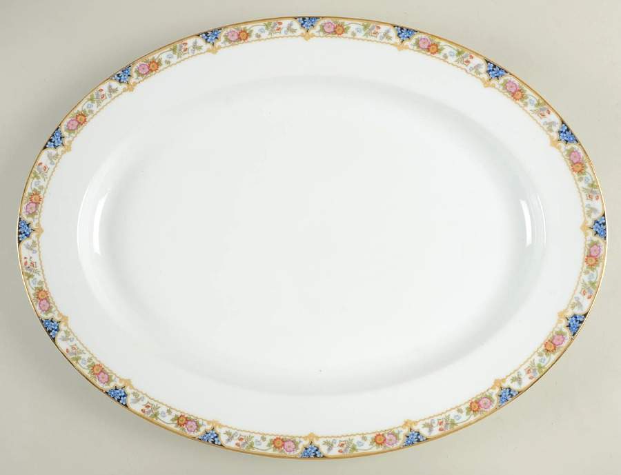 The Magenta 18" Oval Serving Platter by Noritake-1