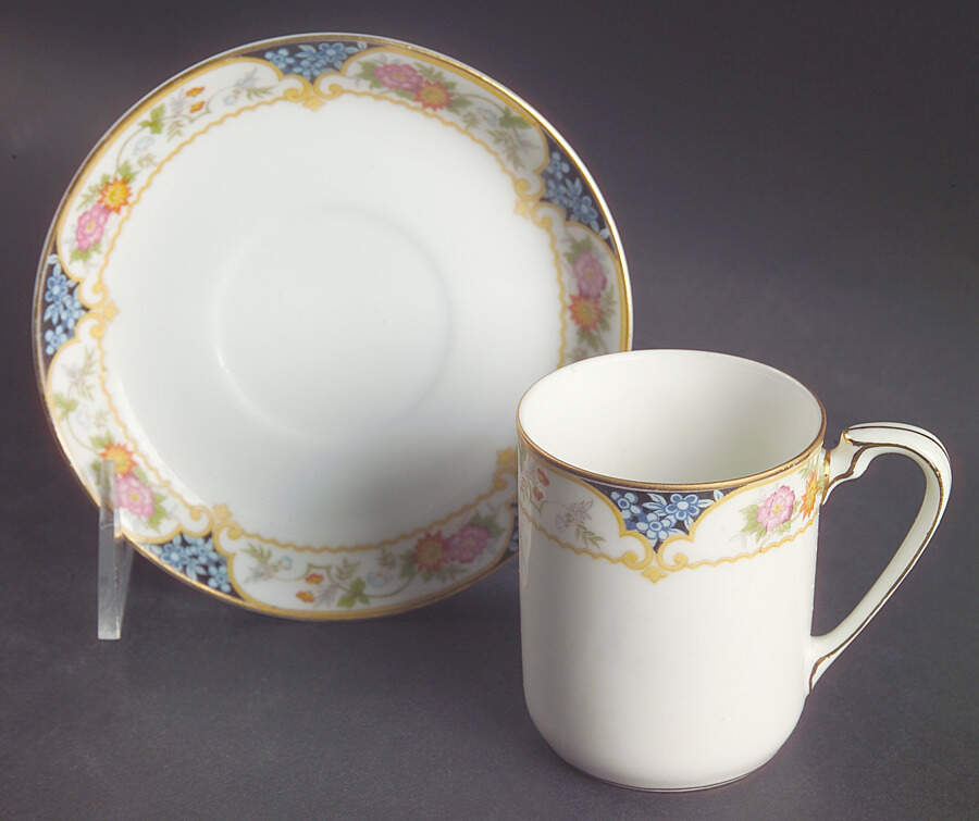 The Magenta Flat Demitasse Cup & Saucer Set by Noritake-1