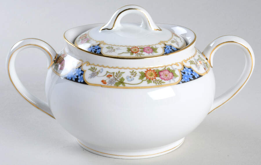 The Magenta Sugar Bowl & Lid by Noritake-1