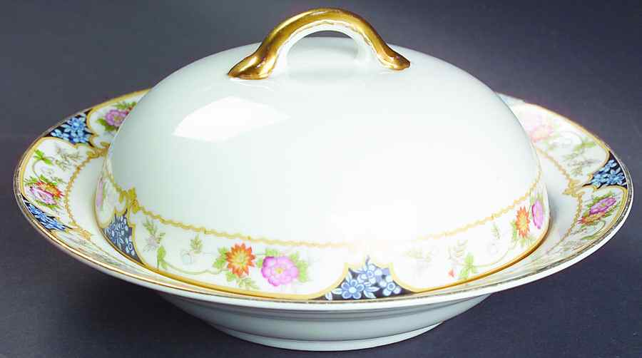 The Magenta Round Covered Butter by Noritake-1