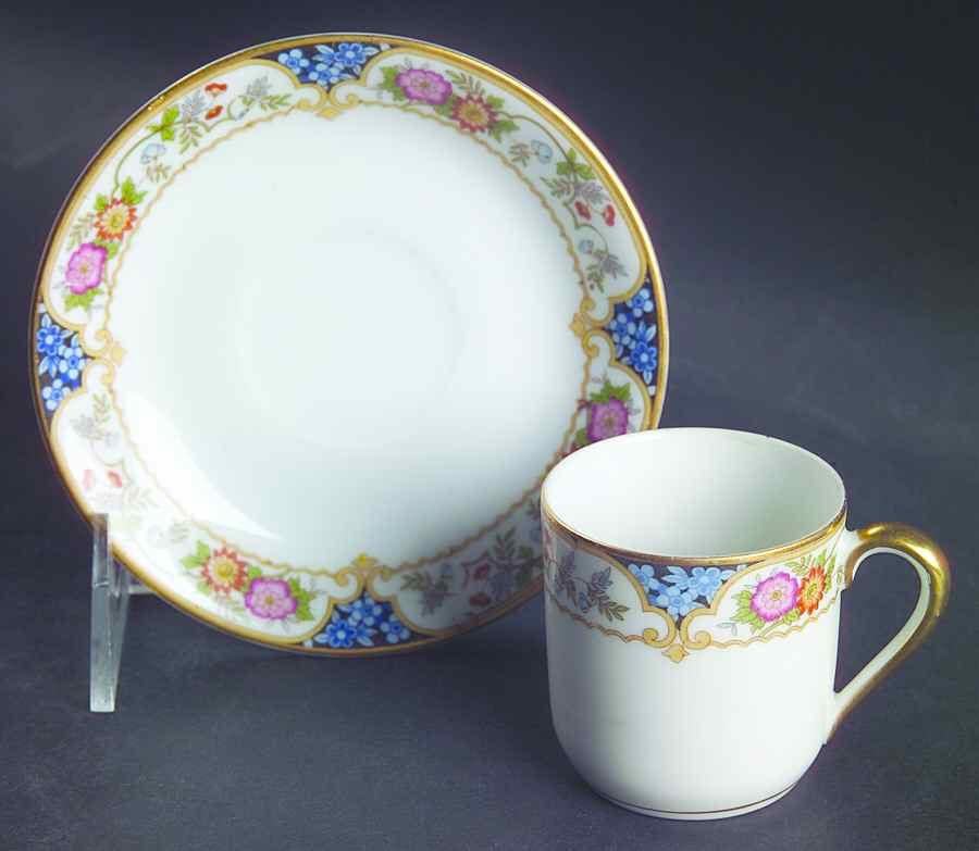 The Magenta Flat Demitasse Cup & Saucer Set by Noritake-1