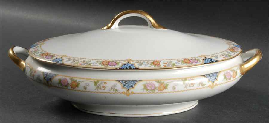 The Magenta Oval Covered Vegetable by Noritake-1